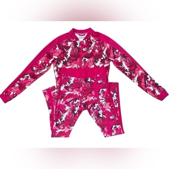 Women’s Puma Archive Logo Leggings Pink White Size Small - Picture 14 of 16